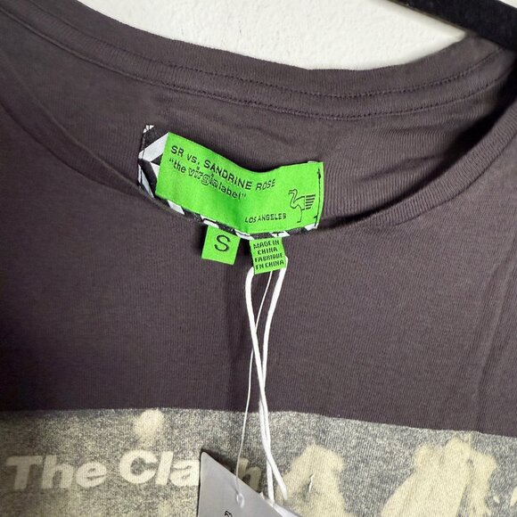 Free people Women's‎ Black The Clash Graphic Short Sleeve Tee - Size S Small - Picture 4 of 5